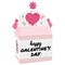 Big Dot of Happiness Be My Galentine - Treat Box Party Favors - Galentine's and Valentine's Day Party Goodie Gable Boxes - Set of 12